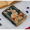 Moonlit Hare Journal | Rabbit Lock Diary | Mystical Floral Notebook | Vintage Witchy Grimoire | Gift for Writers & Dreamers