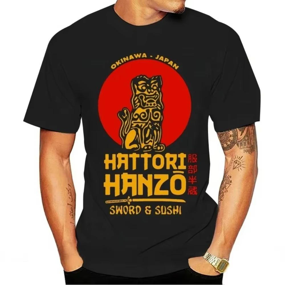 Fashion Men Tshirt Hatori Hanzo Japanese Sword Graphic TShirts Men Clothing Summer Oversized T-shirt Roupas Masculinas