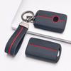 Силиконовый Чехол для Брелока Совместимый с Mazda 3 6 CX3 CX5 CX9 MX5 Miata Умный Ключ с 3 Кнопками Функция Блокировки Разблокировки и Удержания Паника Мягкий Защитный