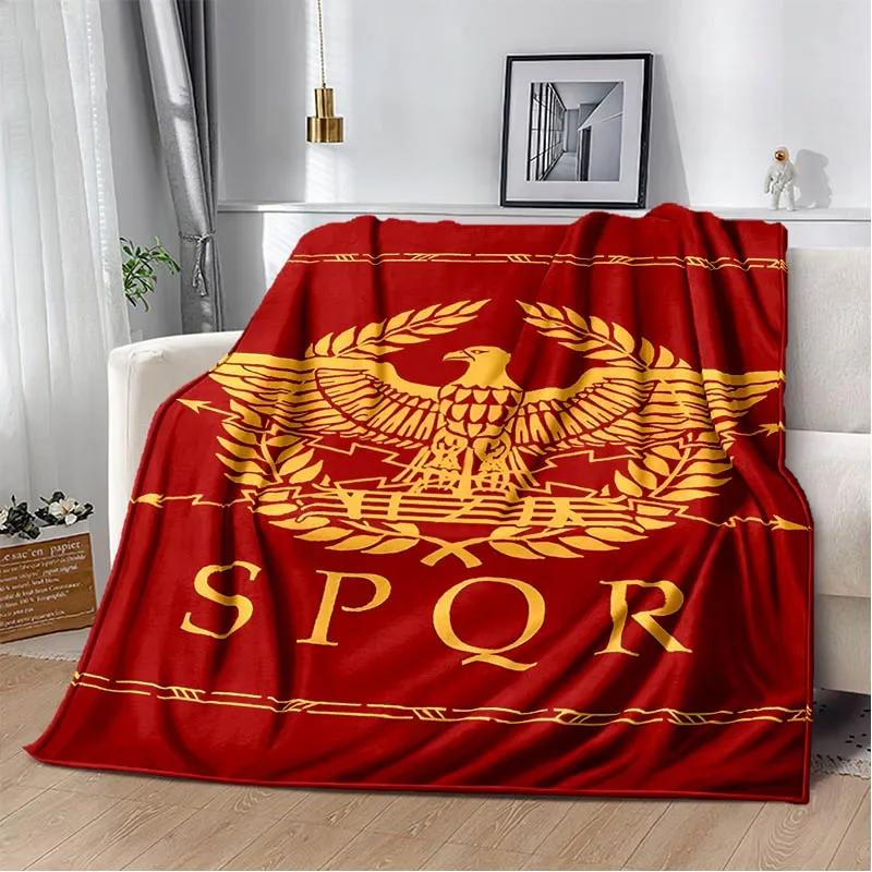 Одеяла с римским логотипом SPQR, детское теплое одеяло, мягкое и удобное одеяло, домашнее одеяло для путешествий, подарок на день рождения