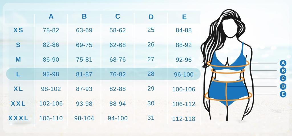 Brazilian Swimsuit Two Piece Bikini Set Slimming Panties L