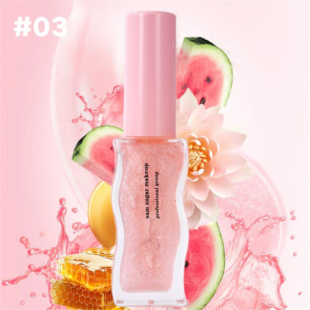 Fruit Honey Moisturizing Temperature Liquid Lipstick Honey Color Long Lasting Moistourizing Lip Makeup Lip Oil 8ml