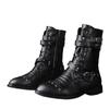 New Mid Barrel  Boots Honorary Boots Motorcycle Men's Performance Boots Motorcycle Shoes Botas Moto Shoes