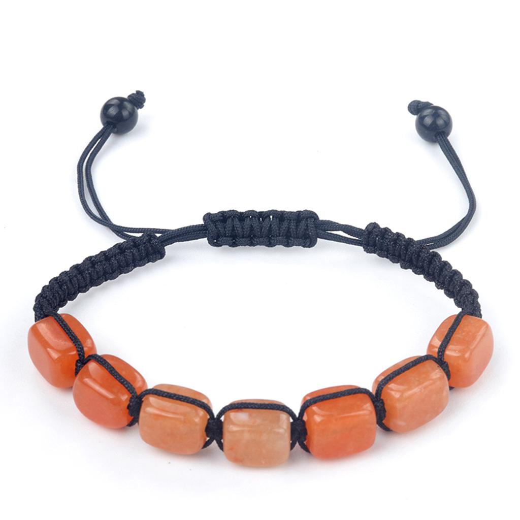 Квадратные бусины 7 чакр лечение кристалл браслет йога камень регулируемый браслет медитация релаксация тревога женский браслет