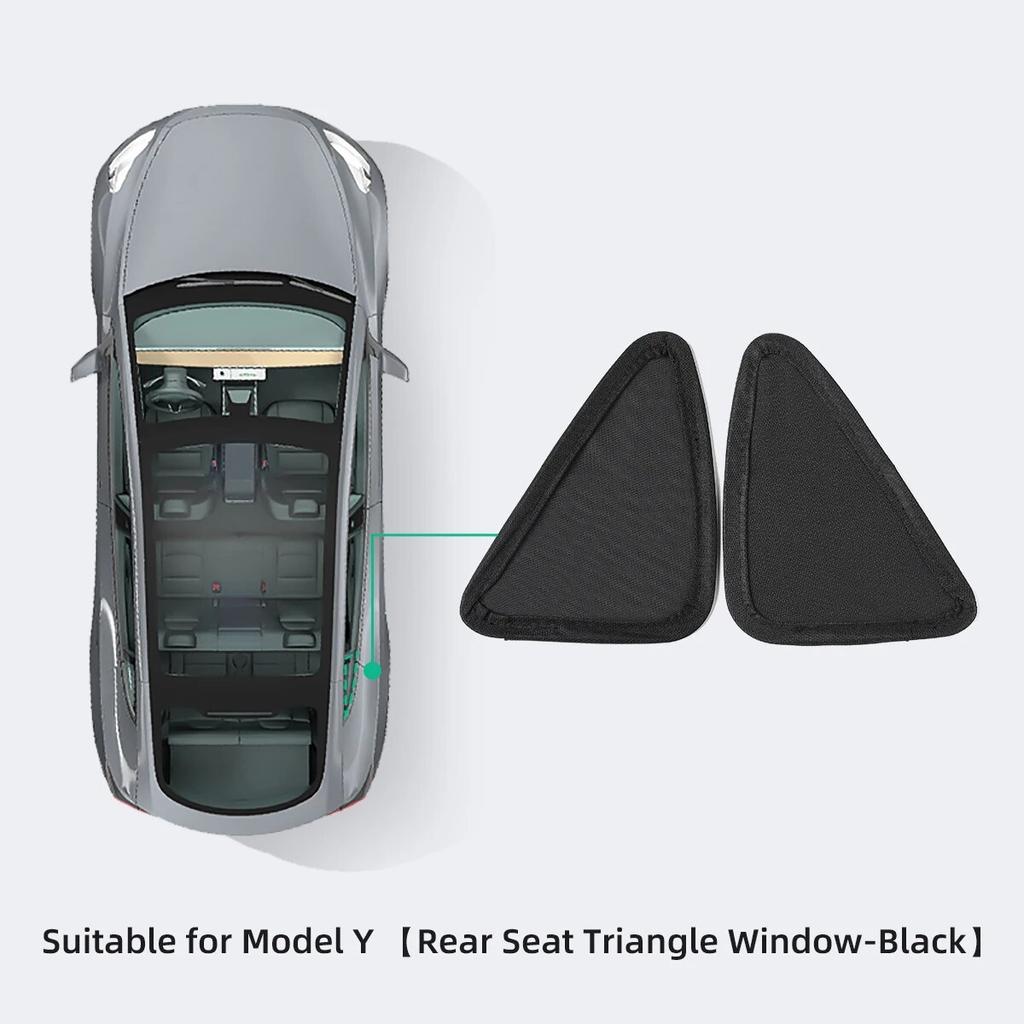 LUCKEASY для Tesla Model Y -2023 Автомобильная внутренняя солнцезащитная сетка Split 2 таблетки Anti-Clap Skylight Sunshade Net Protector