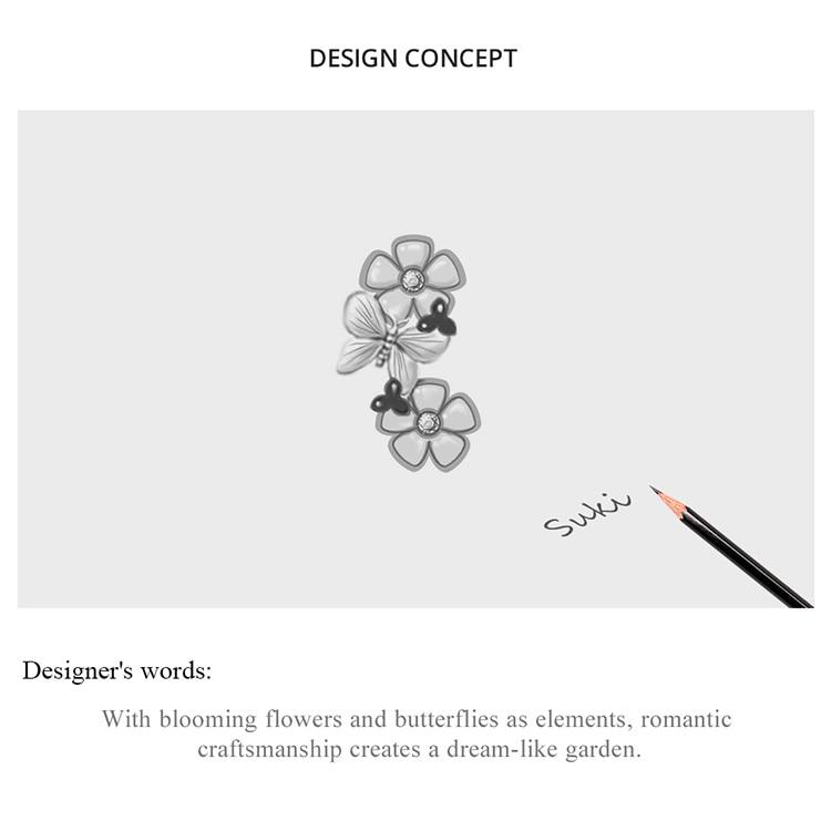 Bamoer 925 Sterling Silver Colorful Garden Metal Beads for Women Jewelry Making Silver Charm for Original Bracelet