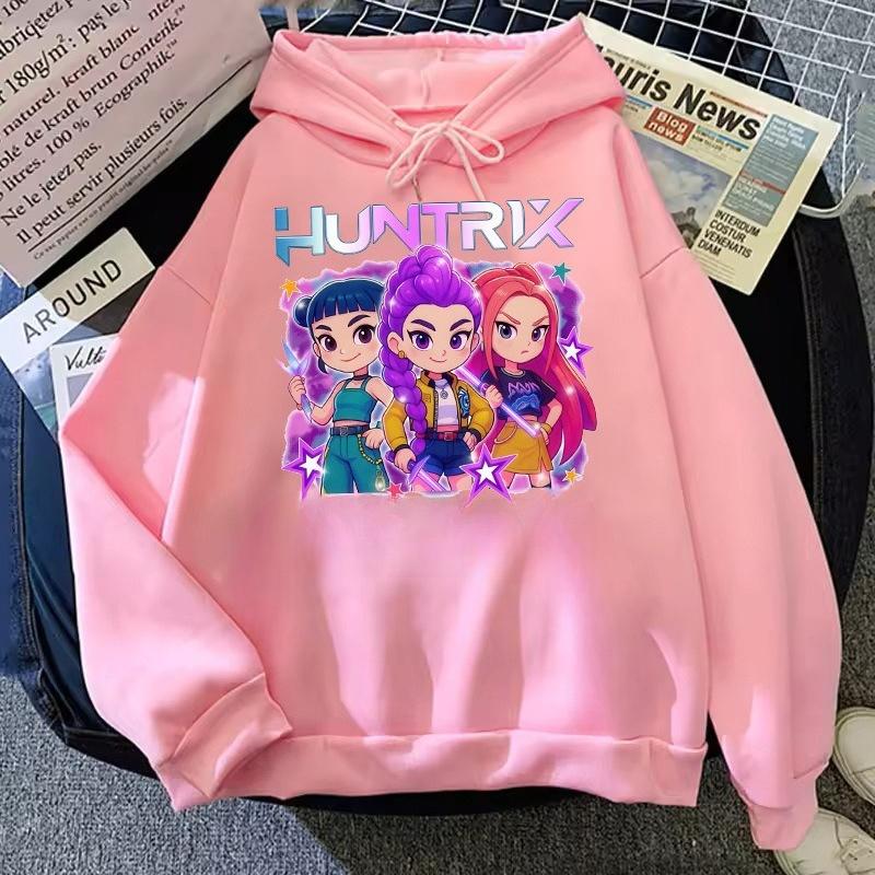 Осень Зима Милое Мягкое Худи Принт Группа Охотников на Ведьм Модное Удобное Теплое Детское Худи