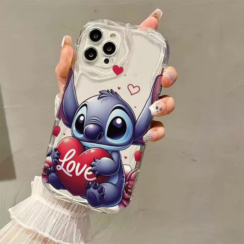 Чехол для телефона Stitch Angel Baby для Samsung Galaxy S25 S24 S23 S22 FE Plus Ultra A15 A16 A25 A55 A35 A54 A14 A34 A07 A17, мягкий чехол