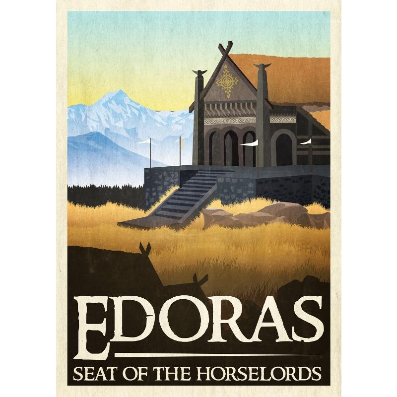 Абстрактное Кольцо Искусство Ретро Путешествия Плакат Холст Картина Винтаж Фильм Замок Мордор Лорд Магия Настенные принты Комната Домашний Декор Картина