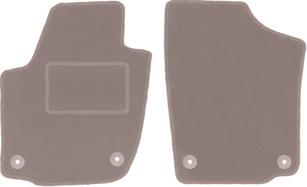 Бежевые передние коврики для: Седан Seat Toledo IV (2012-)