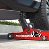 Hydraulic jack, extra flat trolley jack max load 2500 kg, lifting range 80-360 mm, 53 x 20.5 x 17.5 cm, red