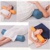 Cervical Neck Roll Pillow Memory Foam Pillow Cylinder Round Pillow 19.7x3.9in with Washable