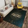 Aquário Zodiac Symbol Carpet suitable as a non-slip mat for the living room or bedroom sofa