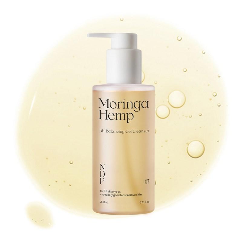 NDP Moringa Hemp Mildly Acidic Gel Cleanser, 200ml, 1 pcs