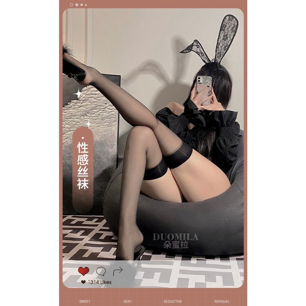 Сексуальные чулки женские черные сексуальные соблазнительные горячие ультратонкие слезы флирт прозрачные длинные трубки без страсти