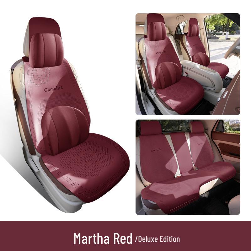 Дышащие замшевые чехлы на сиденья для Geely Galaxy L7 Dragon MAX & Starship Asian Games Edition