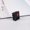 Power Cord Inlet Socket Receptacle With On-Off Red Light Rocker Switch 250V 10A