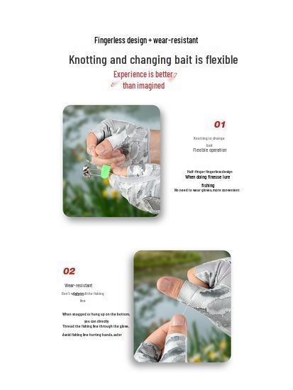 Летние дышащие рыболовные перчатки Vilico с открытыми пальцами - мягкие и приятные к коже для рыбалки на открытом воздухе