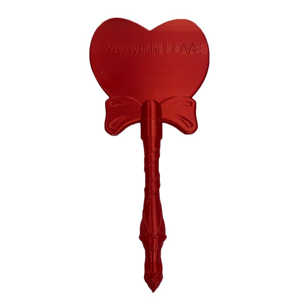 3D Printed Heart Shape Wand Tap To Pay Portable Credit Card Holder Tap-to-Pay Credit Card Heart Shape Magic Wand