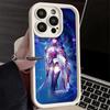 Чехол для телефона iPhone 17 Air 16E 15 16 Pro Max Genshin Impact Райдэн Сёгун Чехол 14 Plus 13 12 Mini Мягкий Силиконовый Fundas