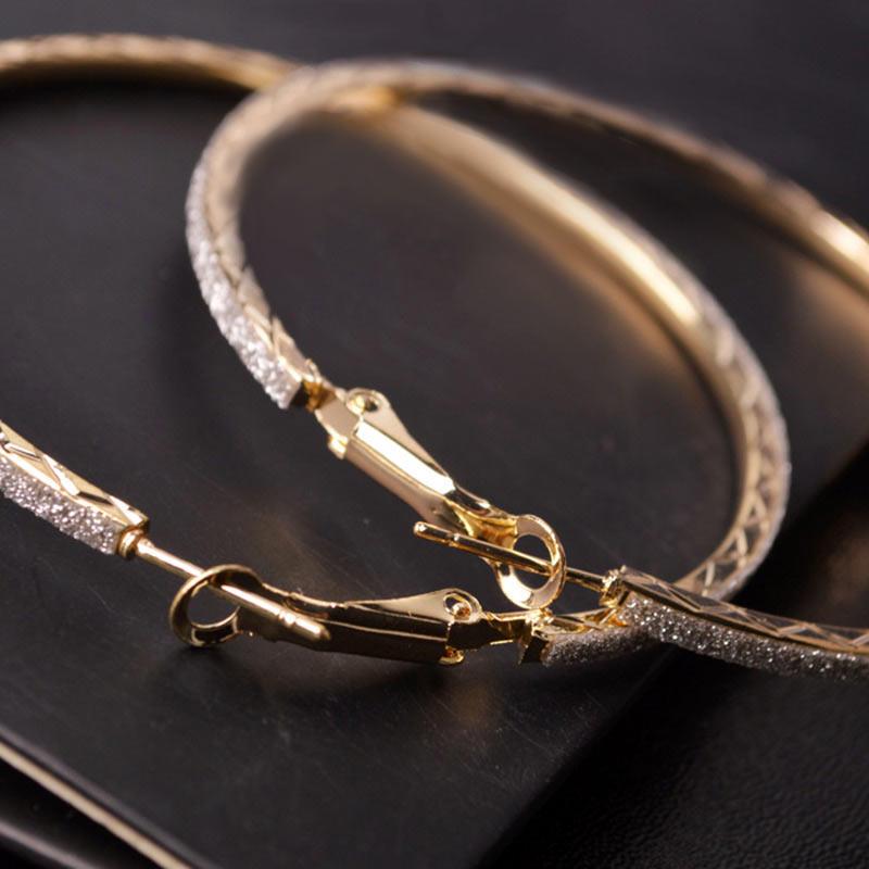 Пара серег 6 см, круглые висячие серьги, ювелирные изделия для женщин, большие