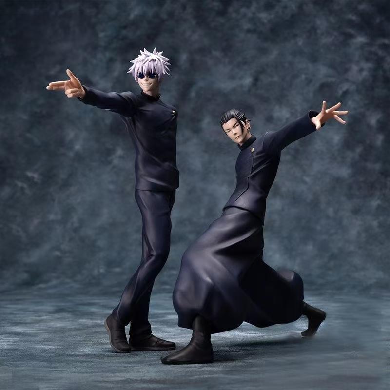Аниме Фигурка Jujutsu Kaisen Самый сильный Годжо Сатору Гэто Сугуру Модель сцены битвы Коллекция ПВХ Игрушка Украшение Подарок на день рождения