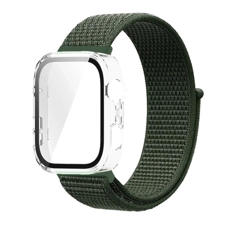Нейлоновый ремешок + ПК-корпус для Huawei Watch Fit 3/4/4 Pro Защитный чехол от падения + Удобный дышащий браслет Ремешок Correa