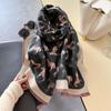 European Style Faux Cashmere Double-Sided Neck Warmer Scarf - Autumn/Winter Versatile, Warm, Cold-Proof, Windproof Shawl