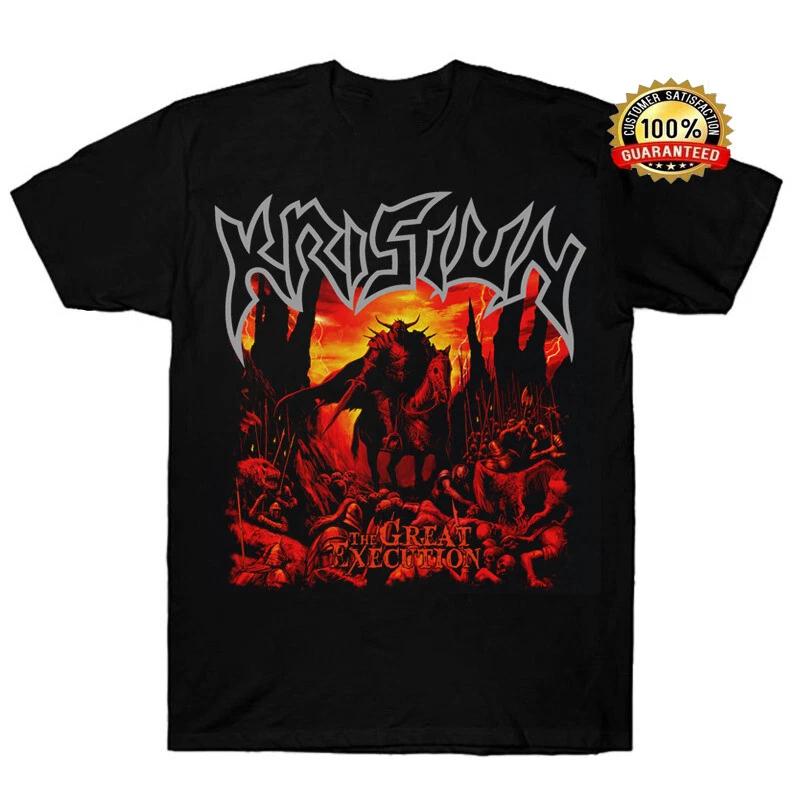 Krisiun Футболка The Great Execution с коротким рукавом Хлопок Черный Мужская S - 4XL
