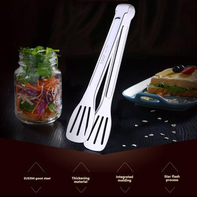 Зажим для стейка из нержавеющей стали с защитой от ожогов, зажим для барбекю, инструмент для выпечки, зажим для еды