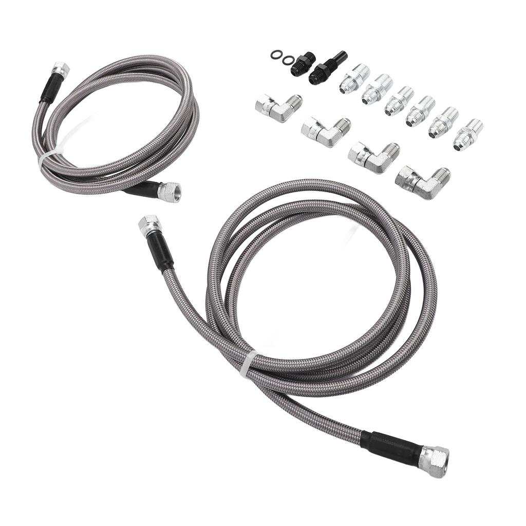 Комплект шлангов маслоохладителя трансмиссионной жидкости 6AN 70 дюймов из нержавеющей стали с PTFE оплеткой, замена для 4L80E TH350 TH400