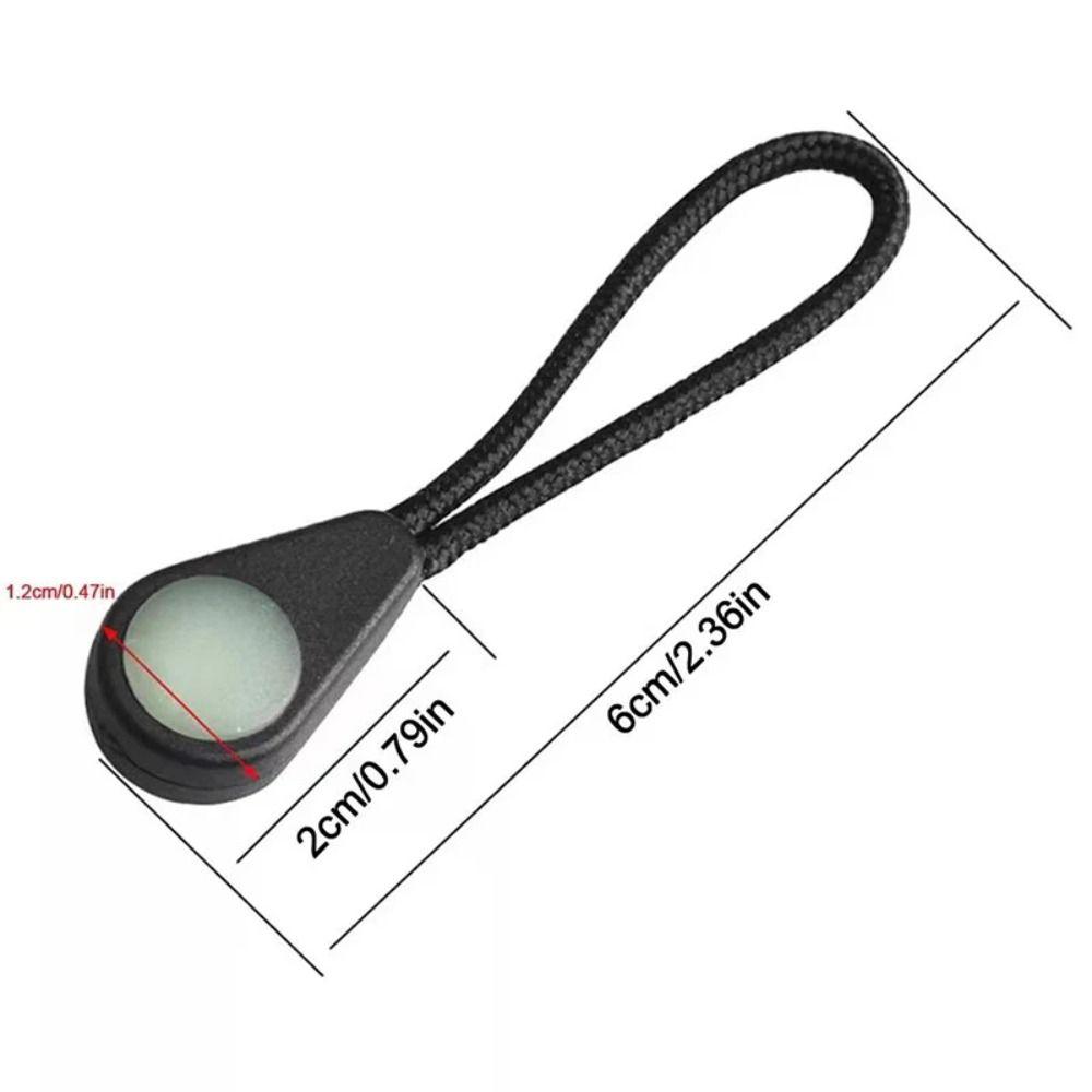 5PC Ultra-Bright Glow Zipper Pull Luminous Ends Lock Zips Luggage Zippers  Coats Jacket Tent Luggage