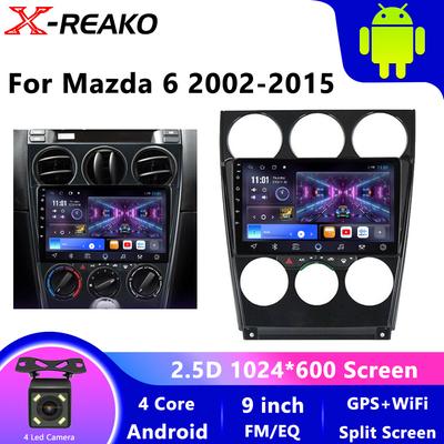 Android для Mazda 6 2002 2003 2004 2005 2006 2007 2008 мультимедийный автомобильный плеер навигация GPS радио Carplay Navi RDS