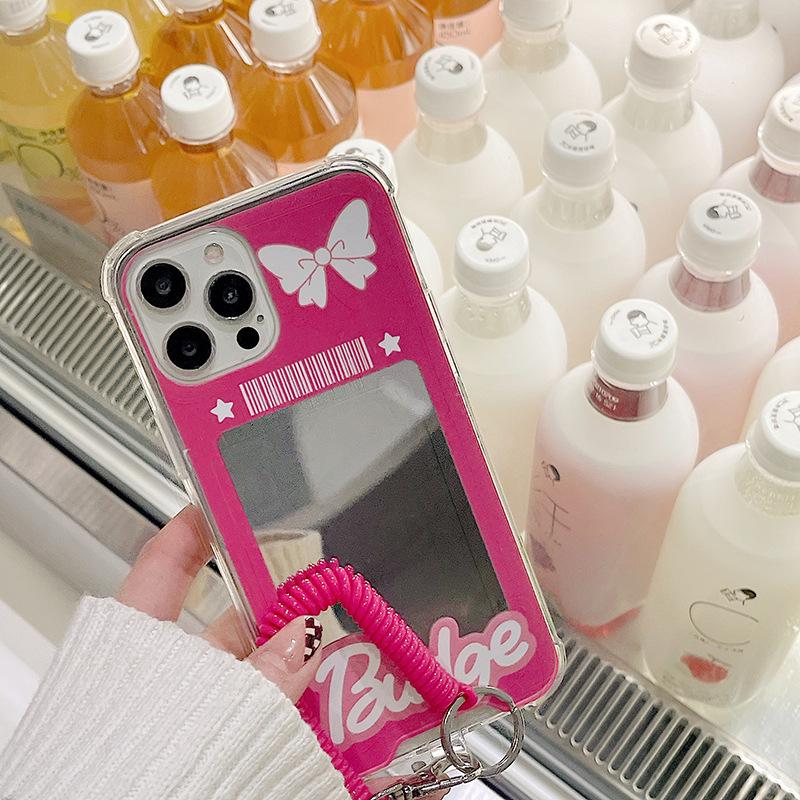 Чехол Zhitai для iPhone 15 с зеркалом, шнурок для Apple 16, 13Pro, Honor 90, Huawei Mate60