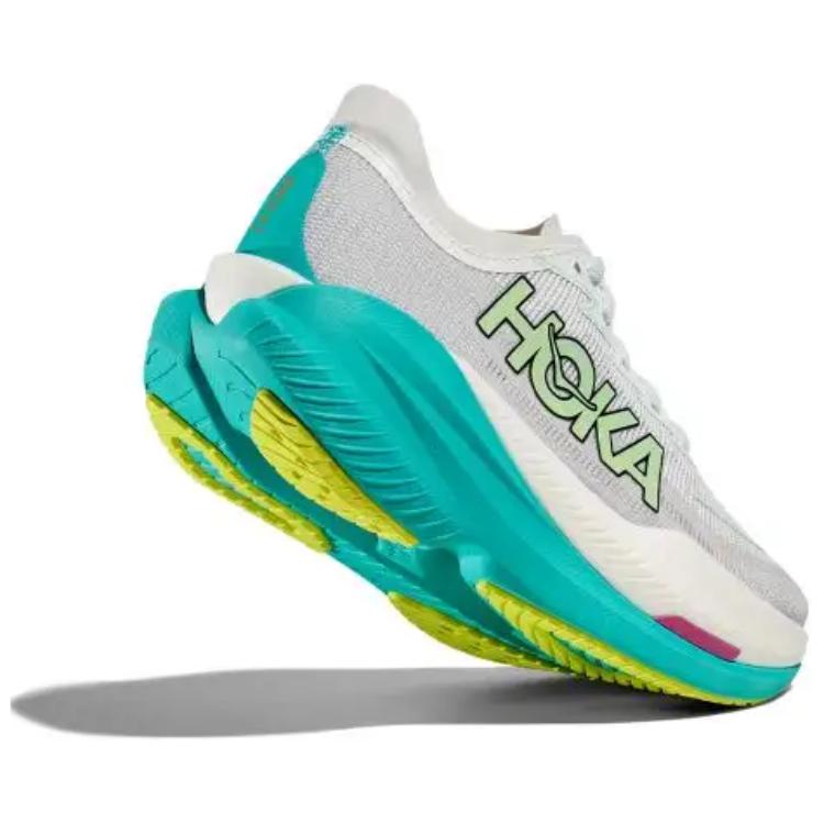HOKA One One Mach X Скользкие Устойчивые к истиранию Низкие Беговые Кроссовки Женские Серые 1155120-fcq