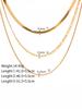 Uworld Simple Jewelry 18K Gold Plated Snake Chain Layer Collar ожерелье из нержавеющей стали Snake Rope Chain Collar ожерелье в подарок