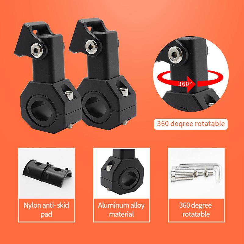 Мотоциклетные светодиодные фары, прожекторы, зажимы, кронштейны, зажим для трубки, комплект крепления для мотоцикла, противотуманные фары, аксессуары для мотоциклов