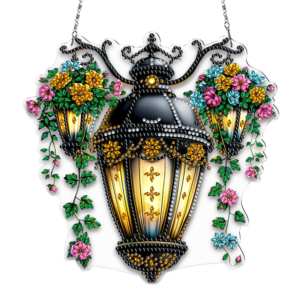 Acrylic Special Shaped Beautiful Pattern 5D DIY Diamond Art Hanging Decorations Diamond Painting Hanging Decorations for Adults