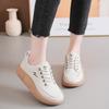 Весенние новые базовые маленькие белые туфли для студентов, повседневные туфли для сноуборда, универсальные женские туфли для уличной стрельбы, толстая подошва