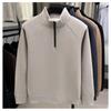 Осень и Зима Пуловер с высоким воротником Однотонный Мужской Толстый Свитер Футболка Толстовка Модный Повседневный Топ