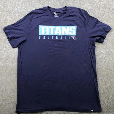 Футболка Tennessee Titans Мужская 2XL Темно-синяя NFL Футбол '47 Футболка Спортивная