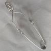 Серебряный зажим Labs длиной 14,5 см с ручками для пальцев, прочный зажим для пробирок, лабораторный эксперимент