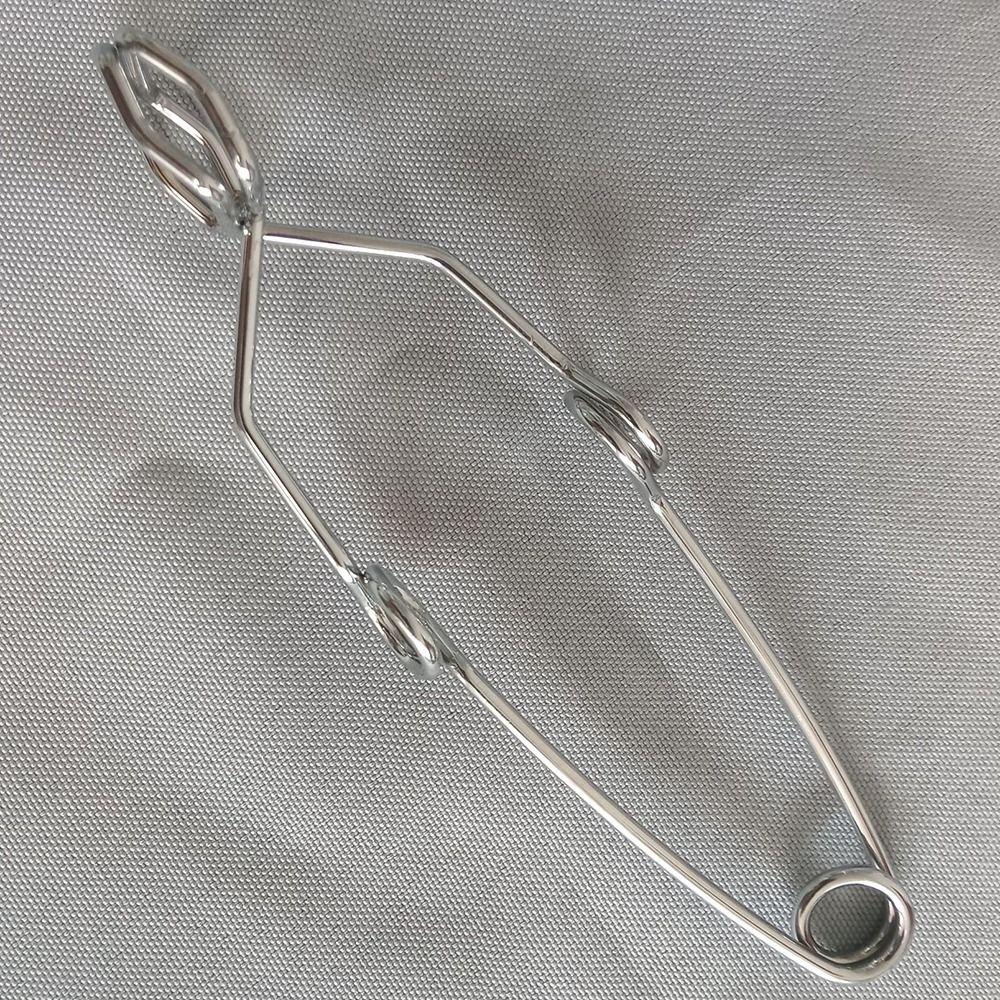 Серебряный зажим Labs длиной 14,5 см с ручками для пальцев, прочный зажим для пробирок, лабораторный эксперимент