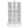 5 Layer Rotating Hair Accessories Organizer with Dust Proof Lid Bathroom Container Rotatable