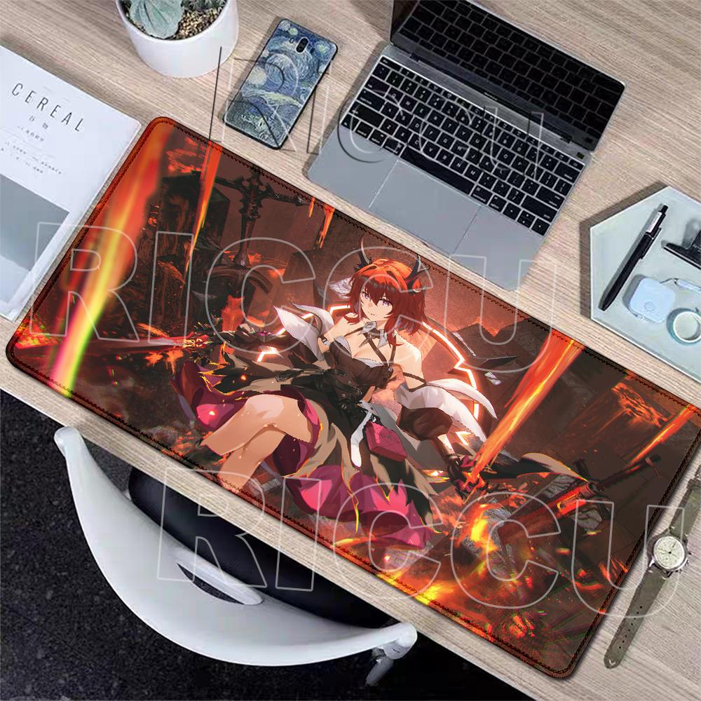 HD Printing Arknights Endfield Mouse Pads Anime Girl Mousemat Large Gamer XXL Laptop Rug Gaming PC Accessories Extended Desk Mat