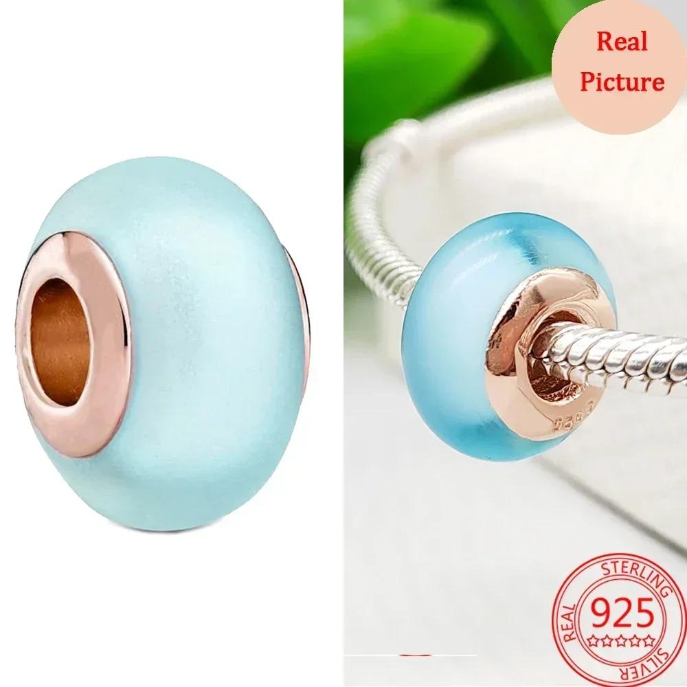 Разноцветные бусины из муранского стекла, стеклянный шарм с волнистым узором, шармы из волнистых стеклянных бусин, подходят для браслетов известных брендов, женские медные украшения, подарок