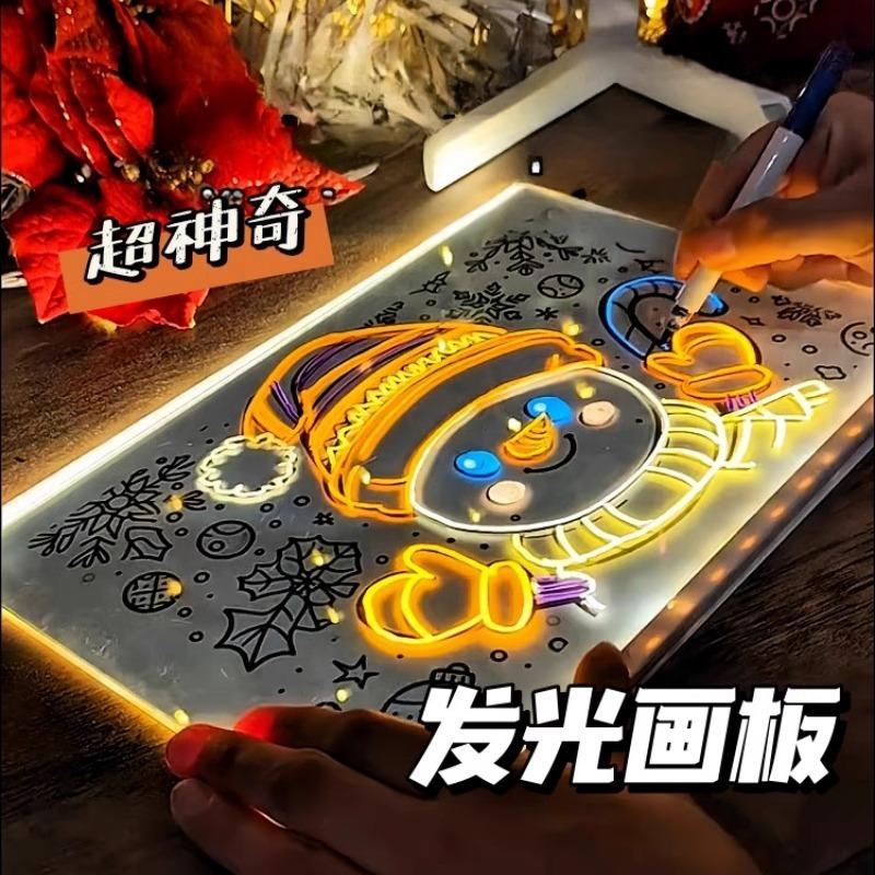 Diy Light Up Drawing Board Acrylic Kids Educational Toy