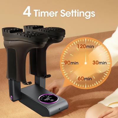 Электрическая сушилка для обуви Подогреватель для ботинок УФ Сушилка для ног и ботинок Складная Быстрая сушка Дезодорирующая Стерилизующая Машина для сушки обуви Вилка ЕС/США