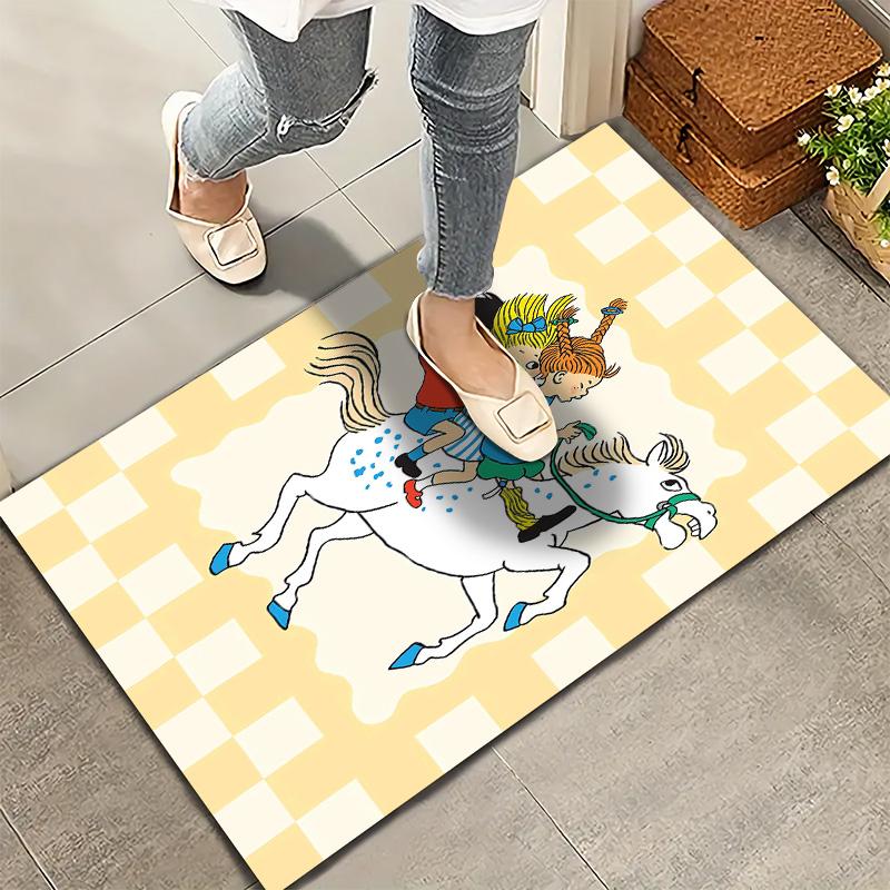 Pippi Carpet Rug For Living Room Bedroom Home Sofa Decoration Kids Play Nonslip Floor Mat