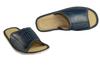 Dark navy blue men's house slippers, slippers for men 44